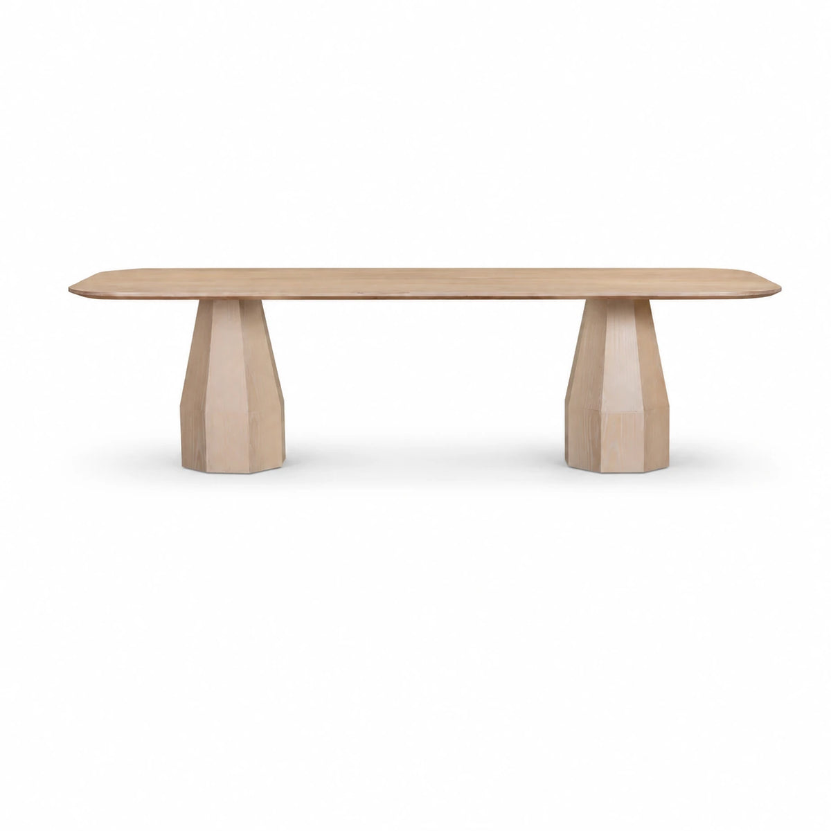 The Long Conversation Table in First Light, front view