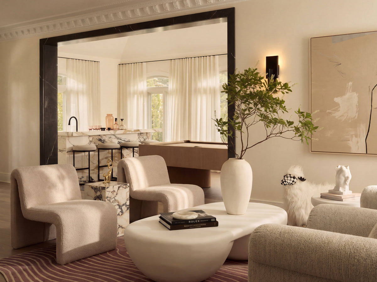 Softly Said Chair in camel, lifestyle
