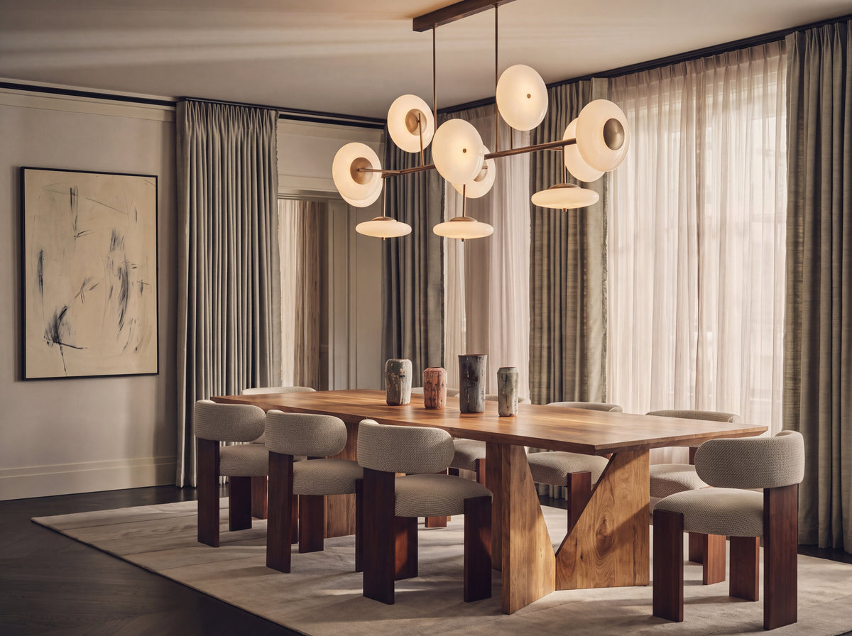 Stay for Seconds Table styled in a warm dining room