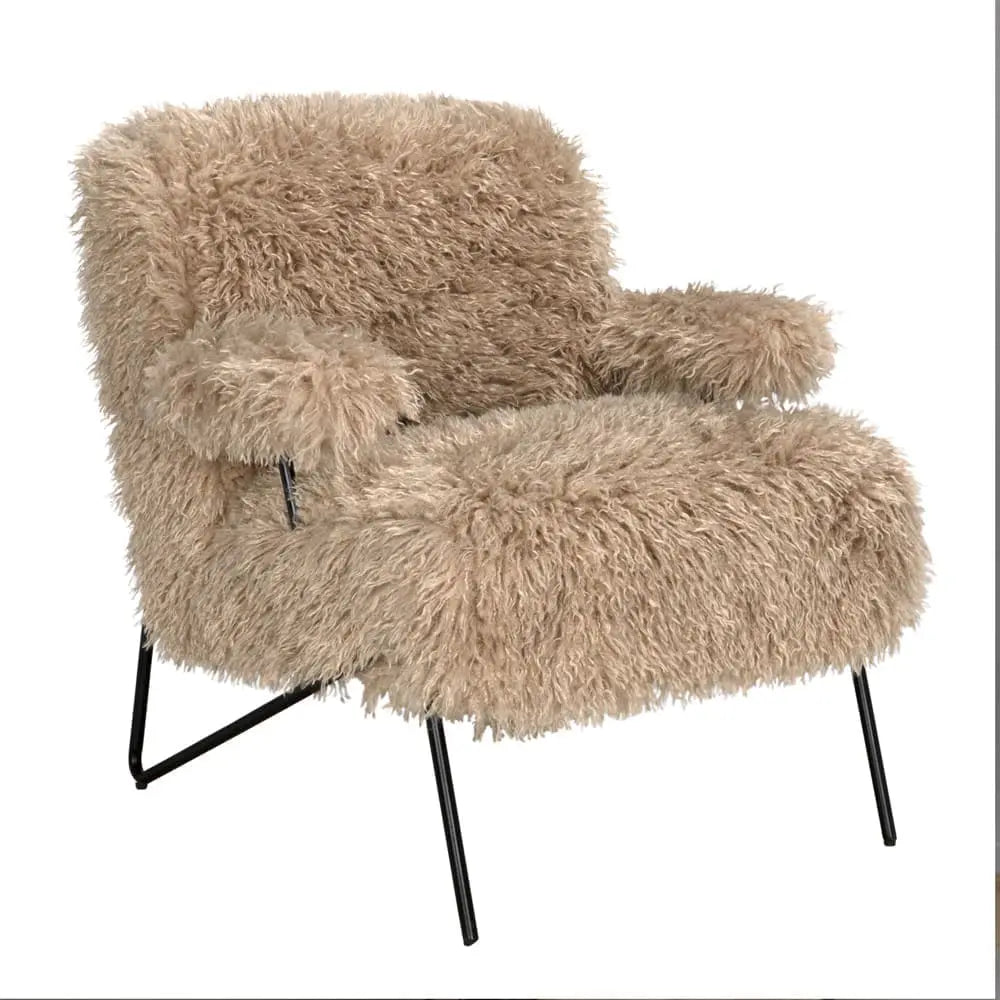 Between Ideas Chair in latte, angle