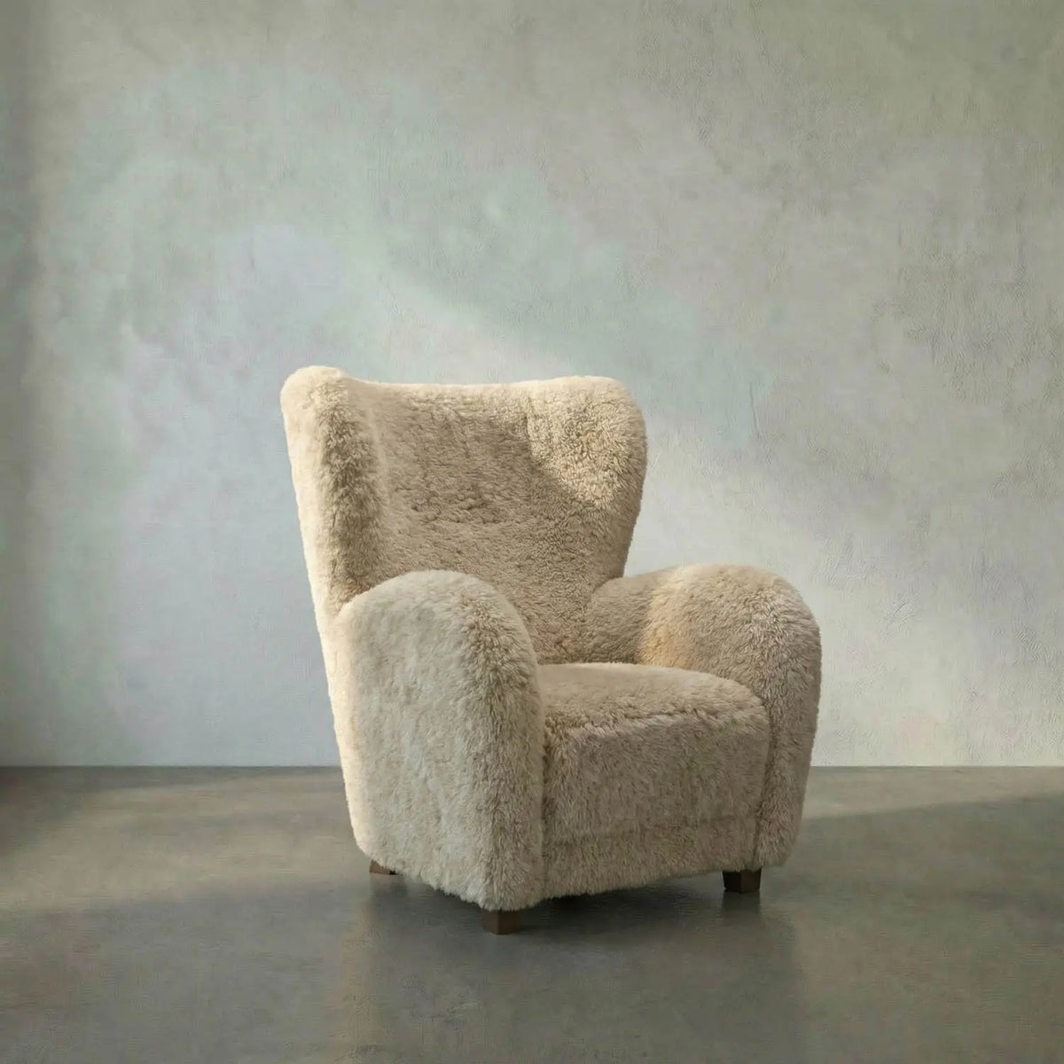 Cloud Nine Chair in camel, studio