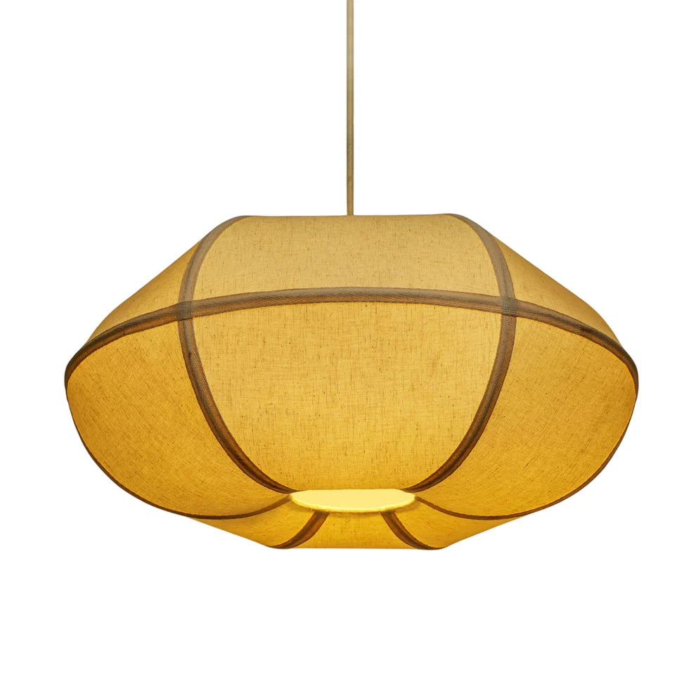 Soft Focus Pendant Lamp in Cloud, lit
