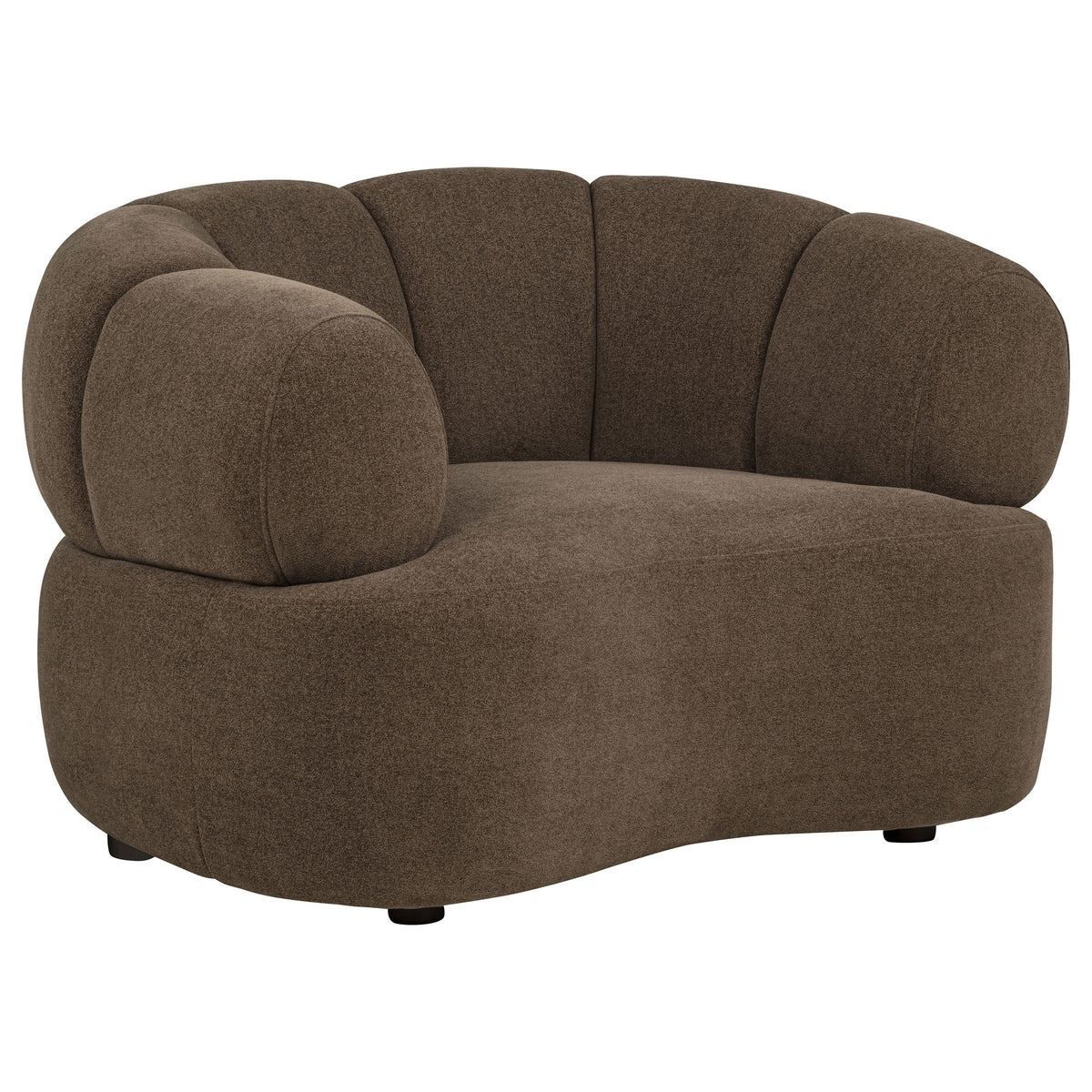 Take The Long Way Chair in roast, angle