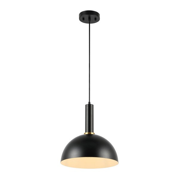Dinner At Dusk Pendant Lamp in Black, lit