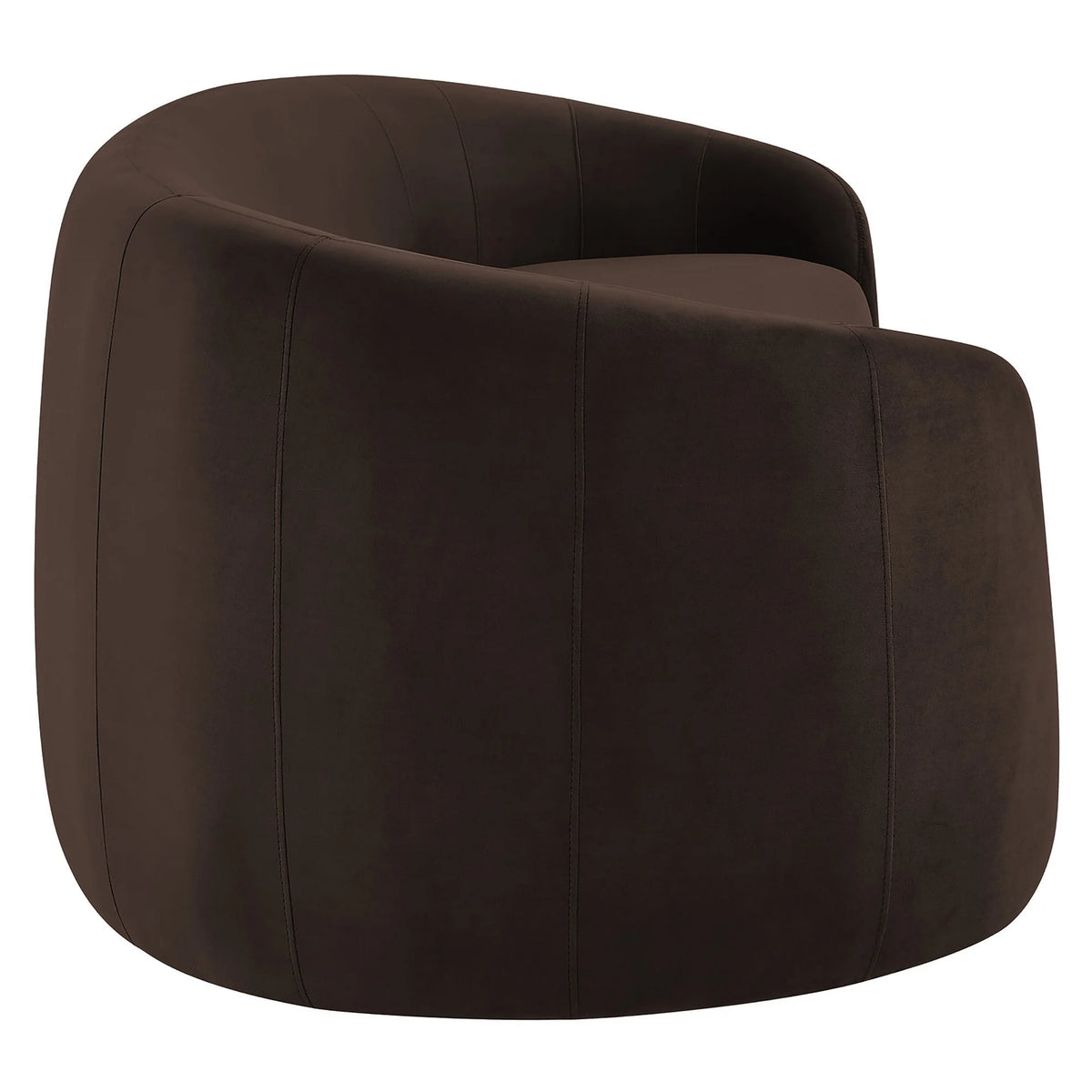 Stay Until Morning Sofa in Espresso, rear angle