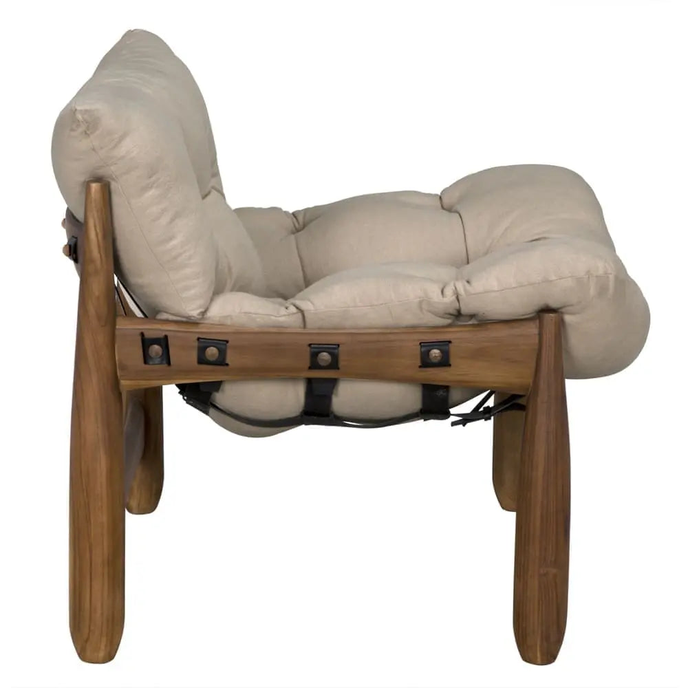 Clear The Afternoon Chair in mushroom, side