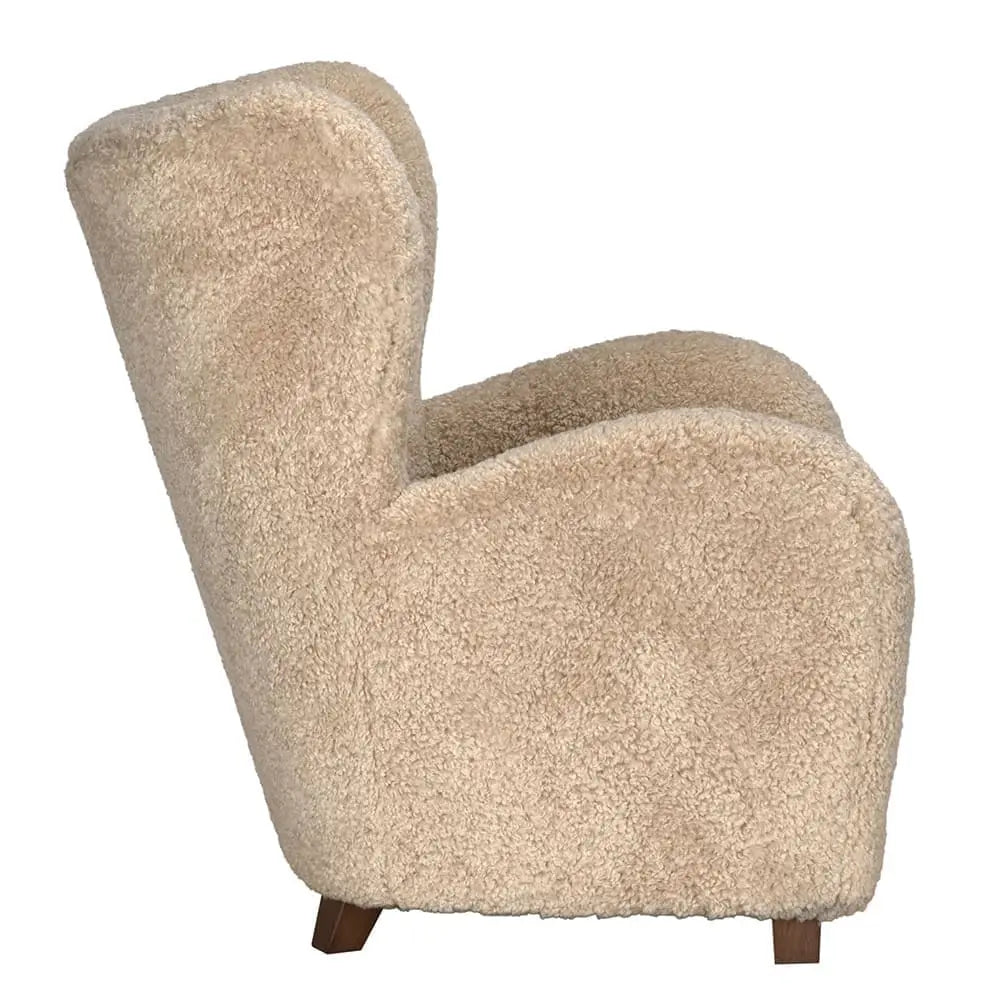 Cloud Nine Chair in camel, side