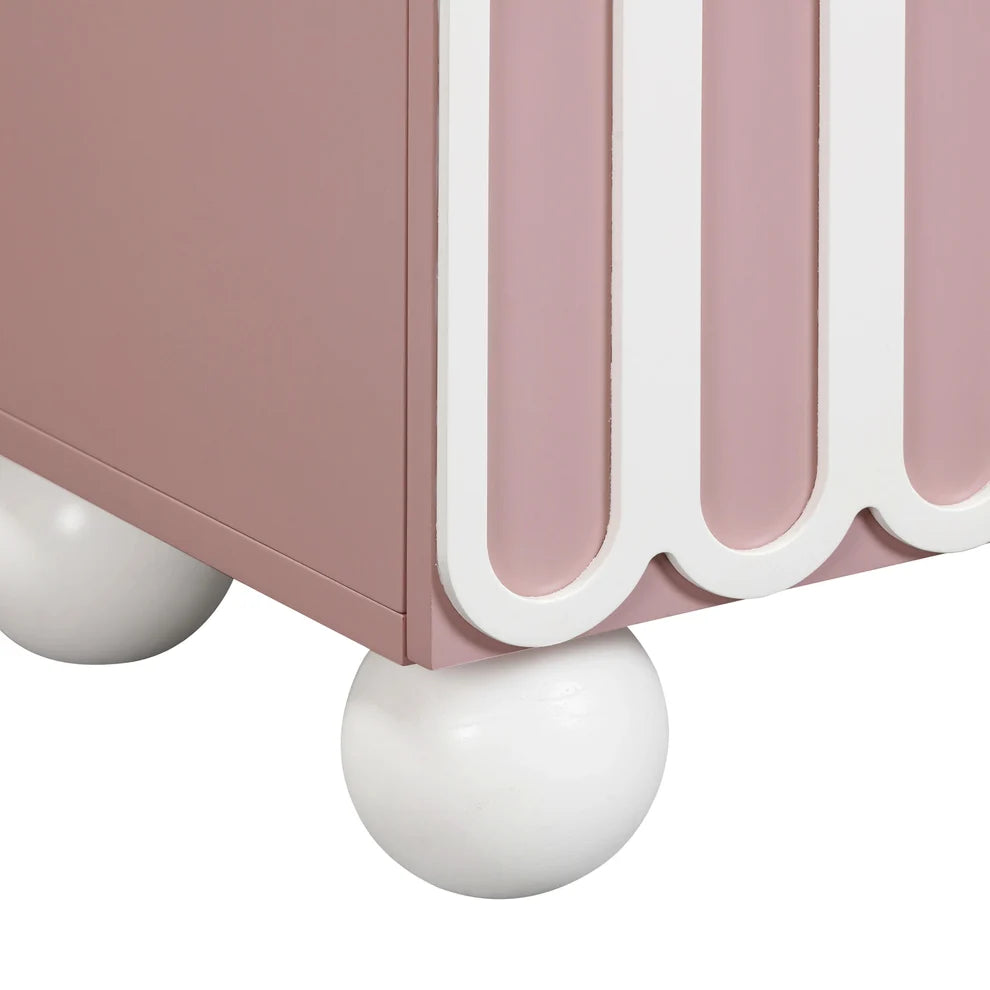 Do Not Disturb Nightstand in Blush, detail 04
