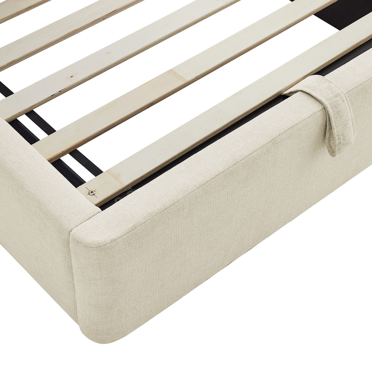 Room to Dream Bed wooden slat and upholstery detail