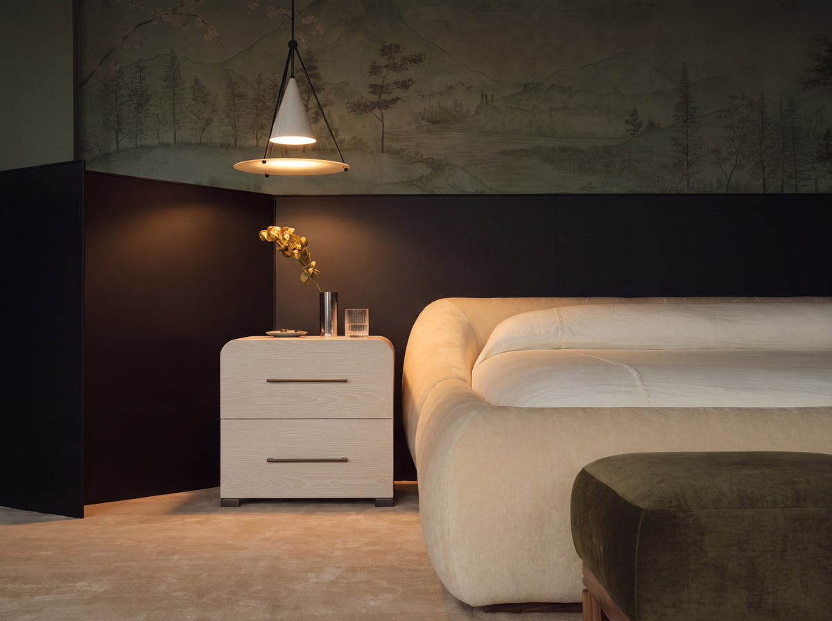 Beside You Nightstand in Overcast, styled in-room lifestyle