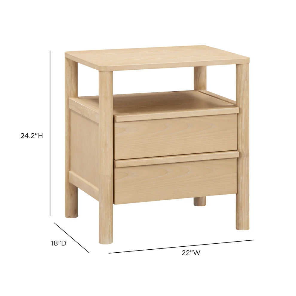 Sleep On It Nightstand in Wheat, dimensions