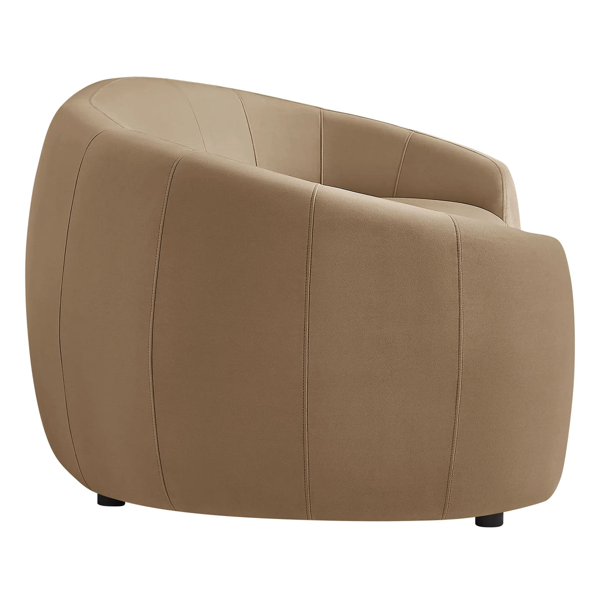 Stay Until Morning Sofa in Oat, rear angle
