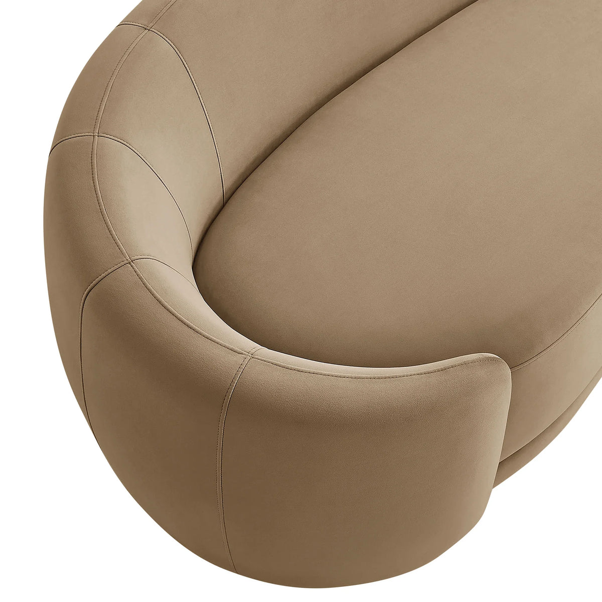 Stay Until Morning Sofa in Oat, upholstery detail