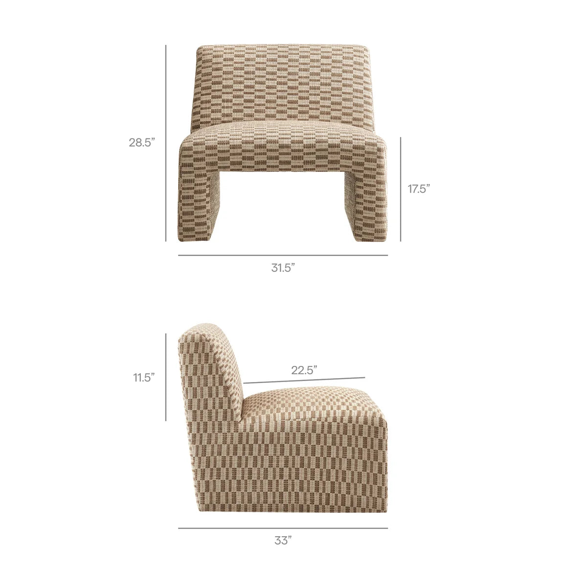 Time Well Spent Checked Chair