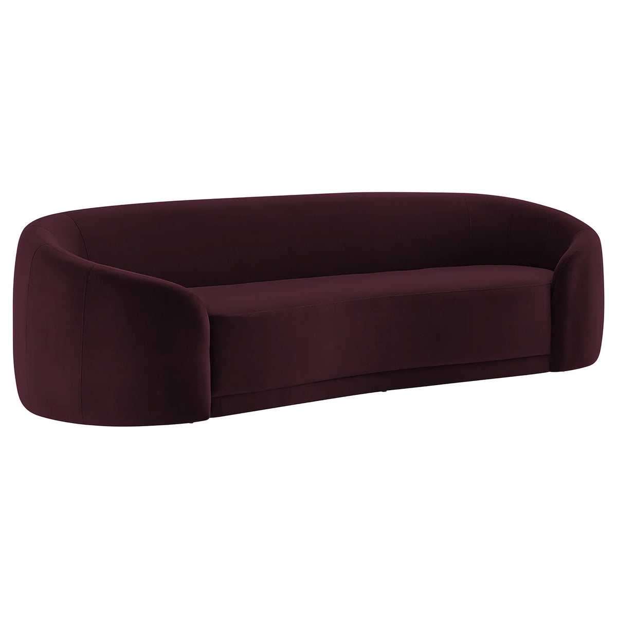 Stay Until Morning Sofa in Merlot, angle
