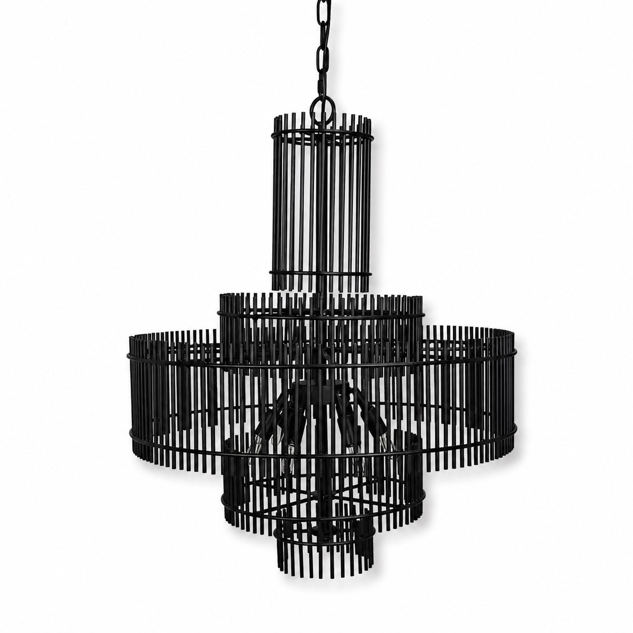 Caged Glow Chandelier