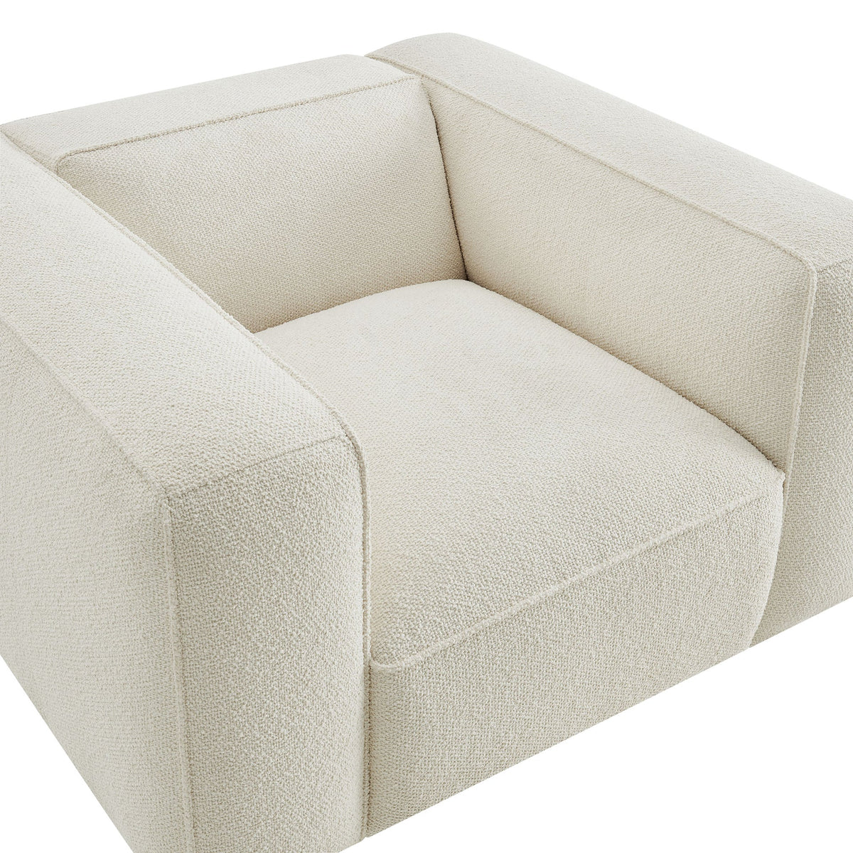 Room For One More Chair in cloud, upholstery detail