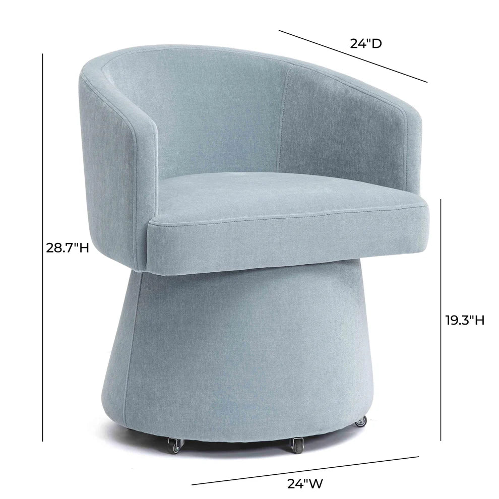 Between Appointments Chair in Blue Hour, dimensions