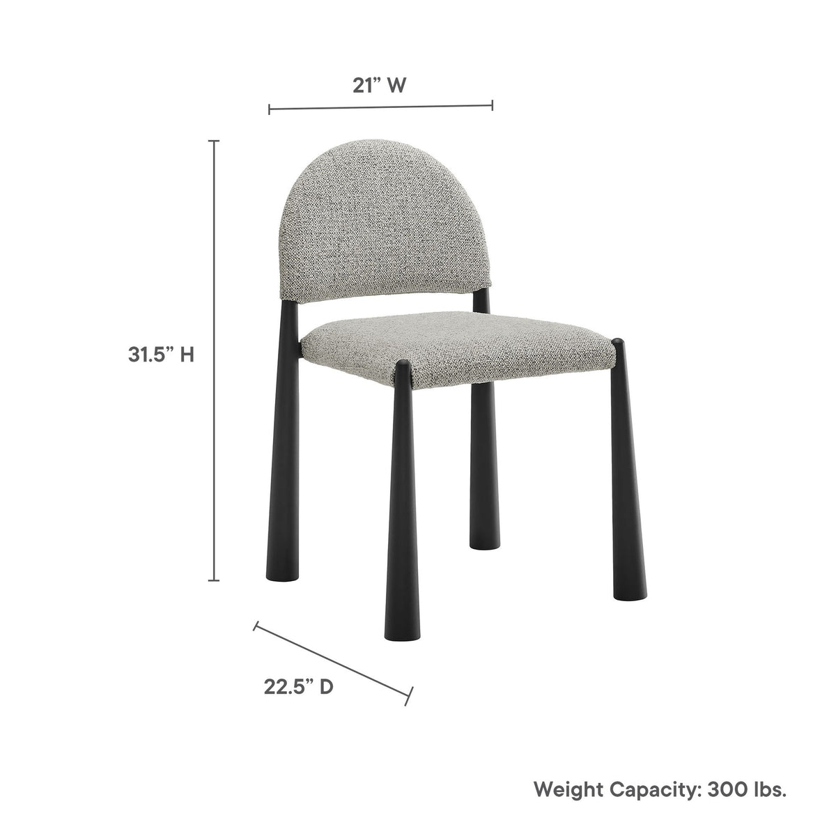 Dinner Can Wait Dining Chair oat oat dimensions