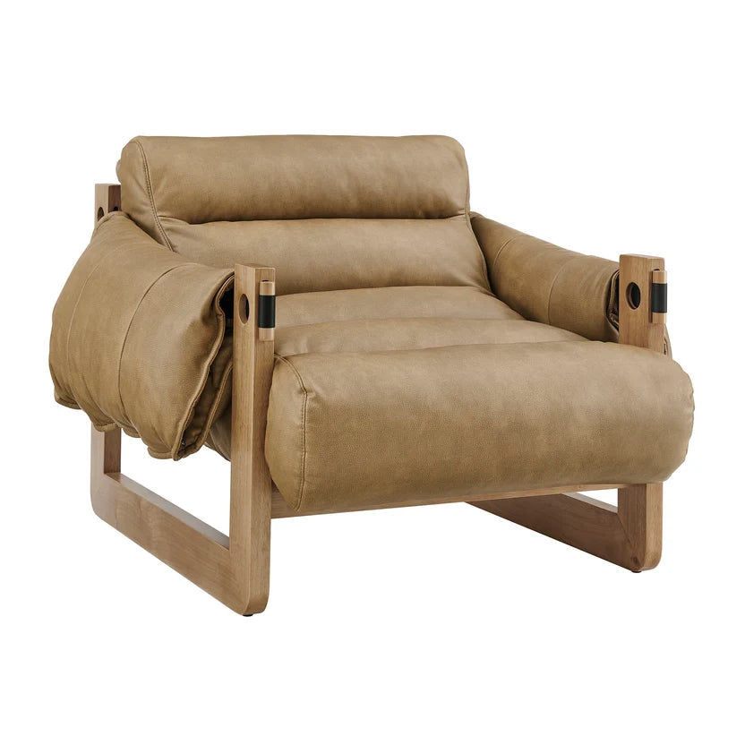 Somewhere To Be Vegan Leather Chair