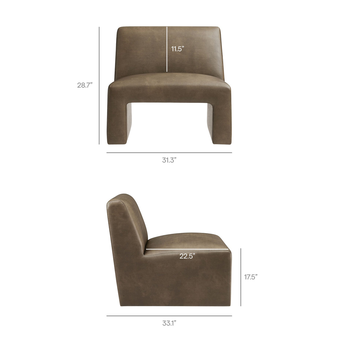 Time Well Spent Vegan Leather Chair