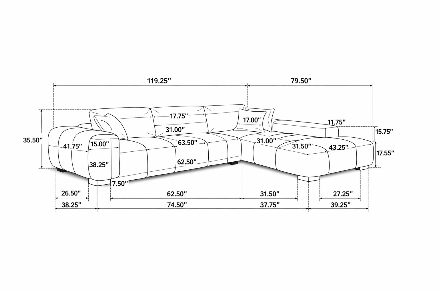 Shared Space Sectional