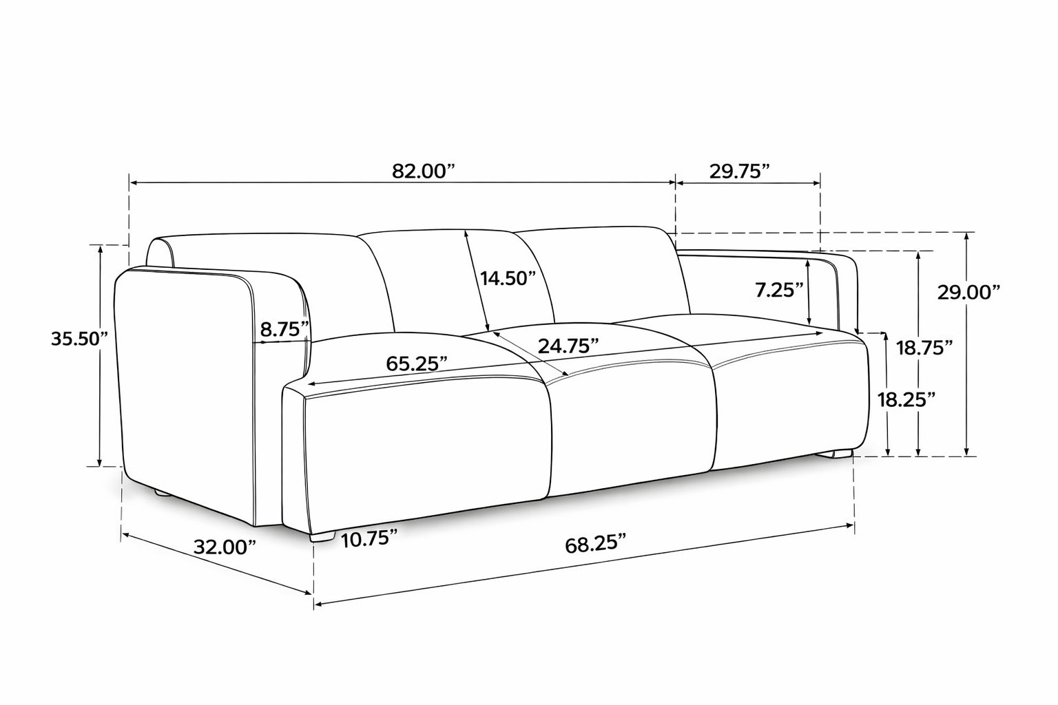 Gentle Comfort Sofa