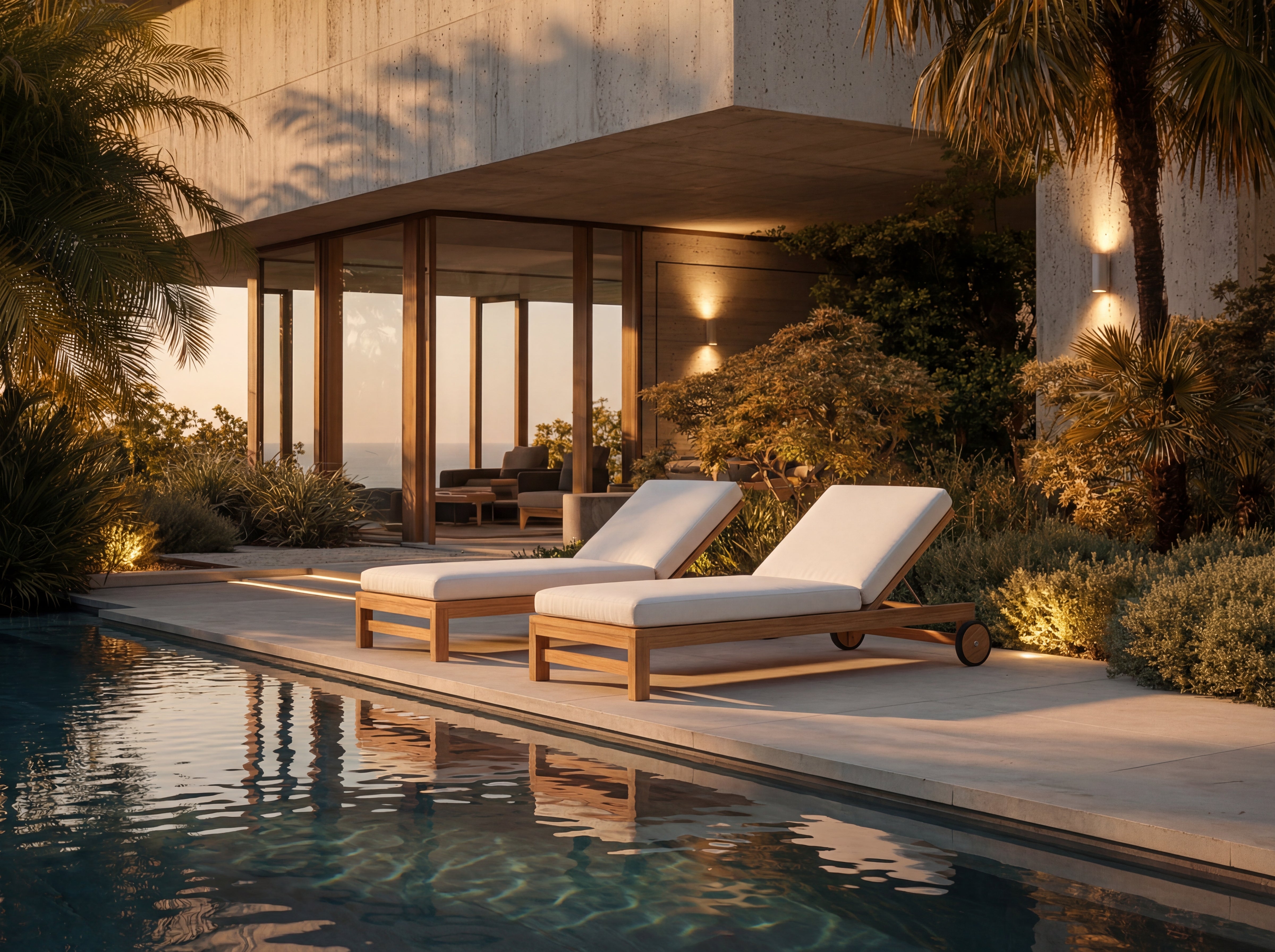Golden Hour Outdoor Lounger