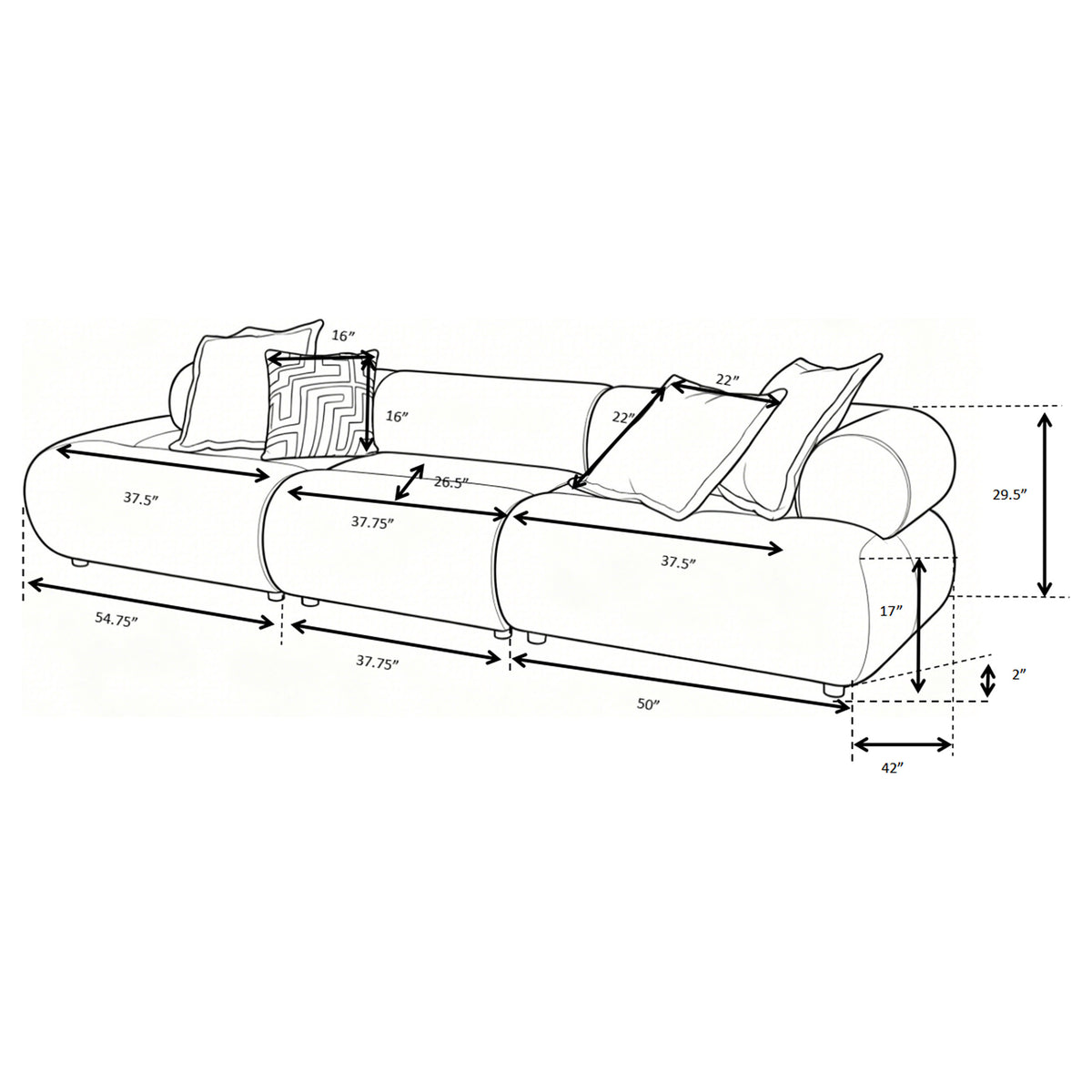 Nothing on the Agenda Sofa