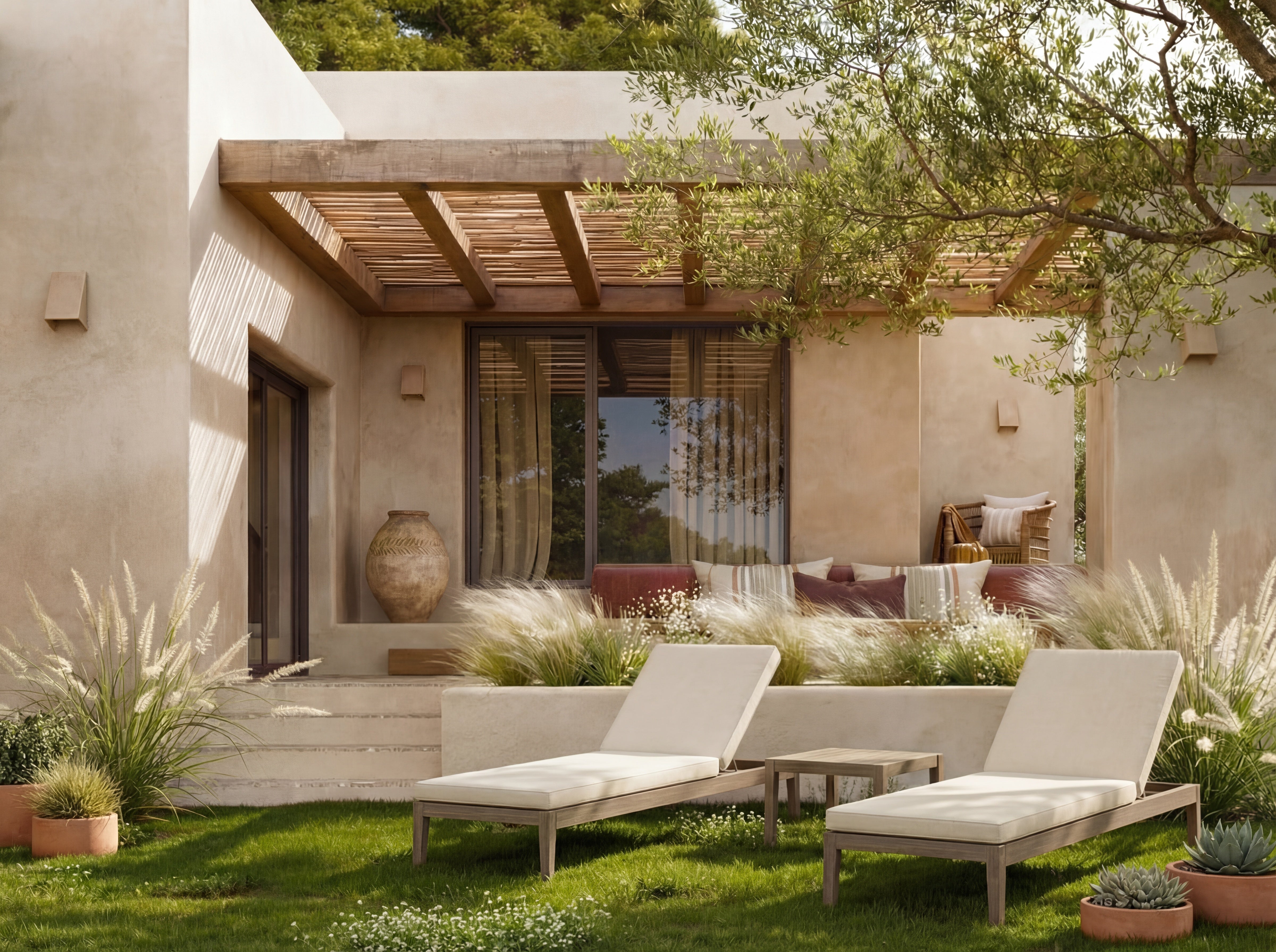 Sunlit Rest 3-Piece Outdoor Lounger