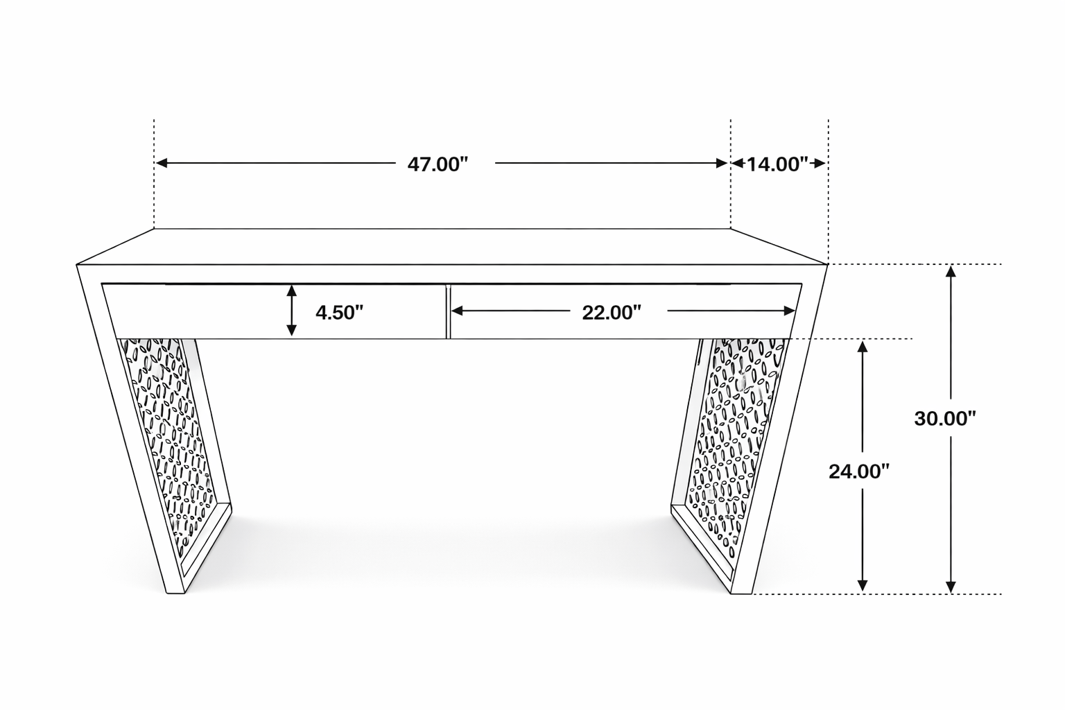 Warm Arrival Console Table
