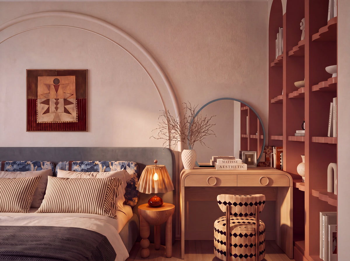 A Quiet Corner Desk in Default Title, styled room lifestyle