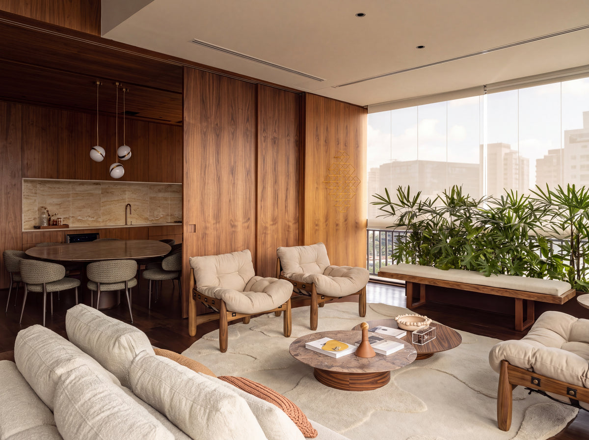 Clear The Afternoon Chair in mushroom, lifestyle
