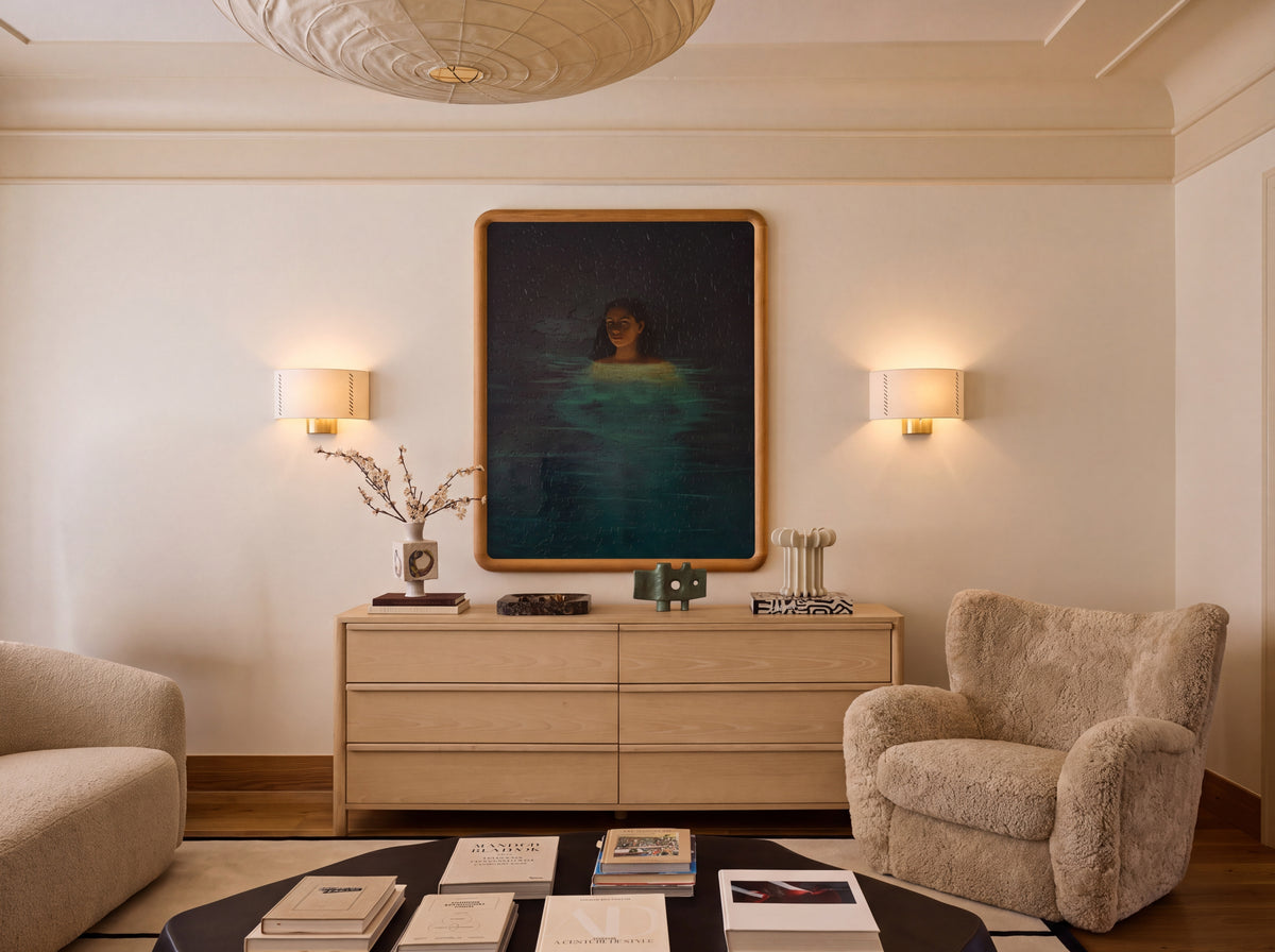Everything In Its Place Dresser in Wheat, styled room lifestyle