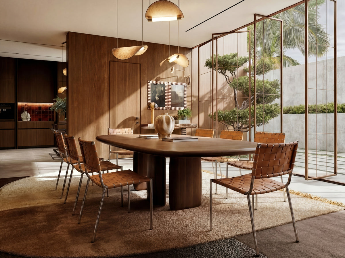 Pass It Around Dining Chair leather toast leather toast lifestyle