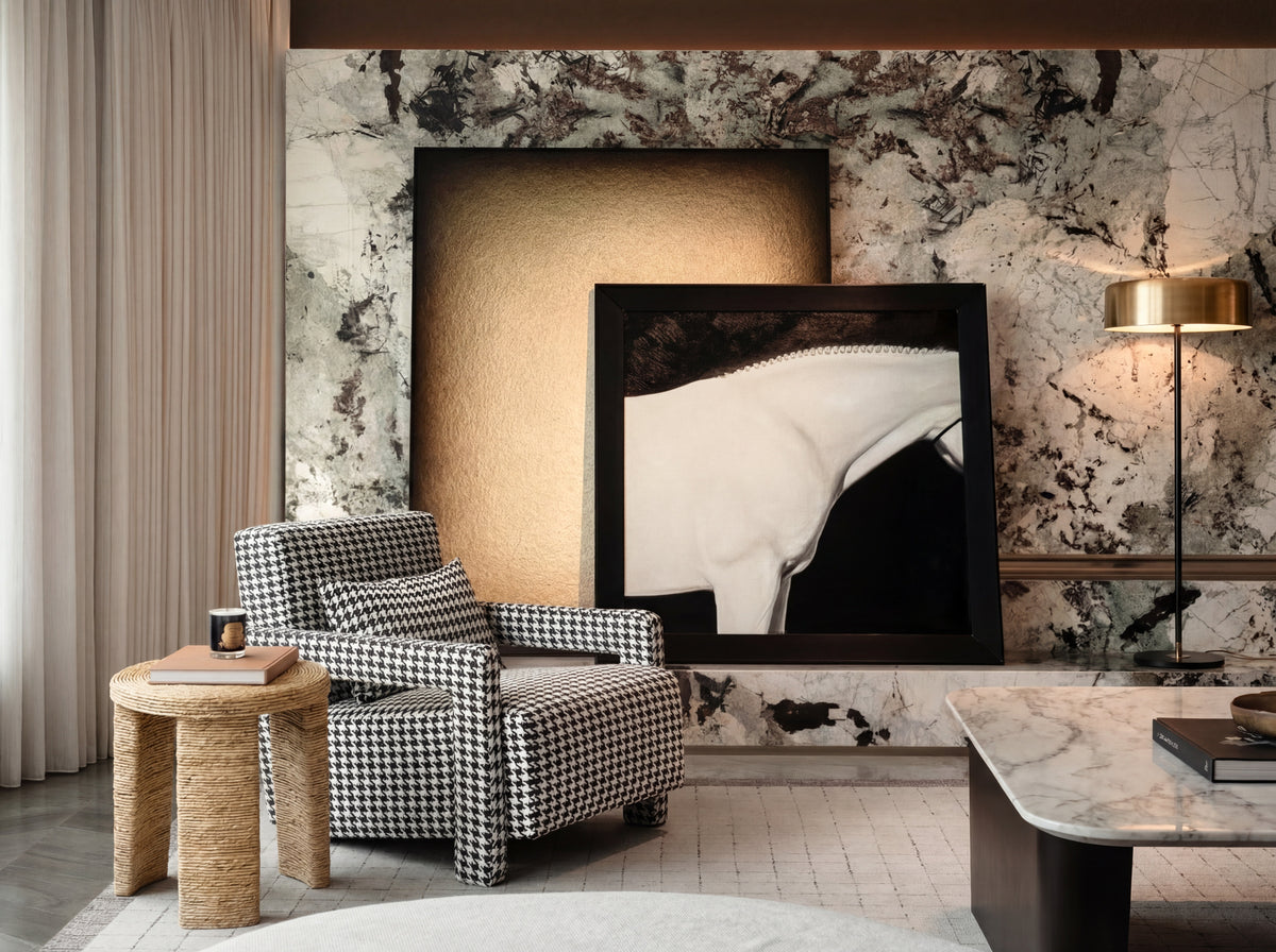 Stay Close Side Table in Default Title, styled living room lifestyle