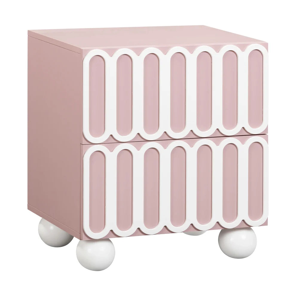 Do Not Disturb Nightstand in Blush, detail 01