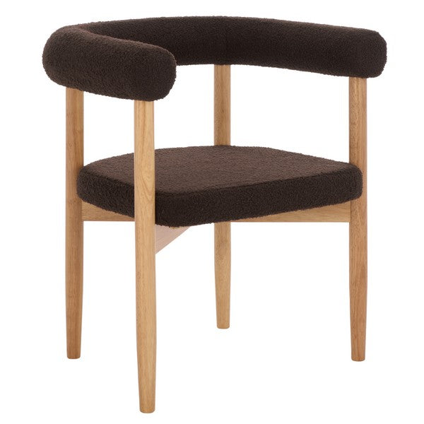 Supper Club Dining Chair default title natural dark brown angle