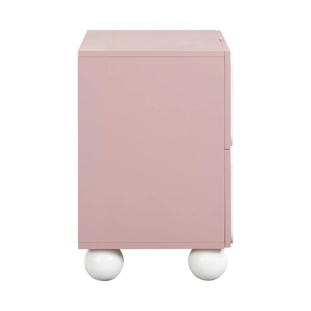 Do Not Disturb Nightstand in Blush, detail 02