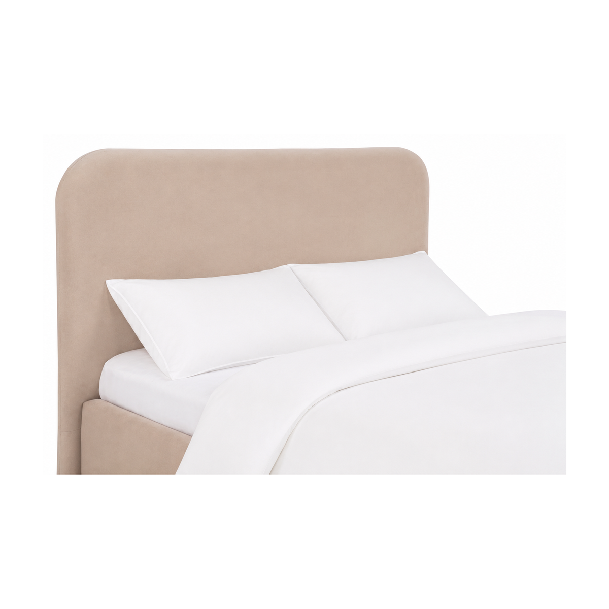 Everything Put Away Bed Oat headboard detail