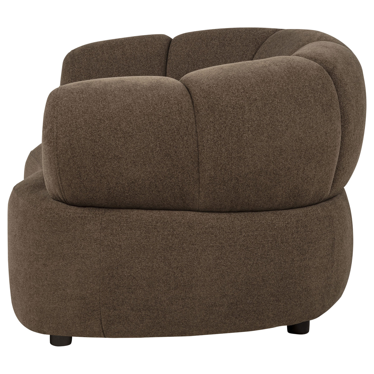Take The Long Way Chair in roast, seat detail