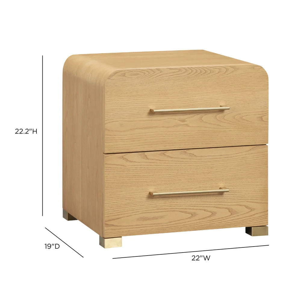 Beside You Nightstand in Wheat, dimensions