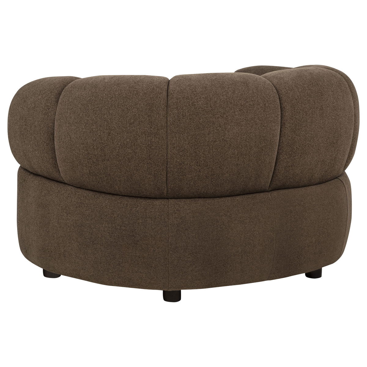 Take The Long Way Chair in roast, upholstery detail
