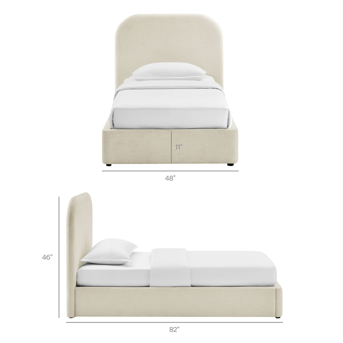 Room to Dream Bed Twin dimensions