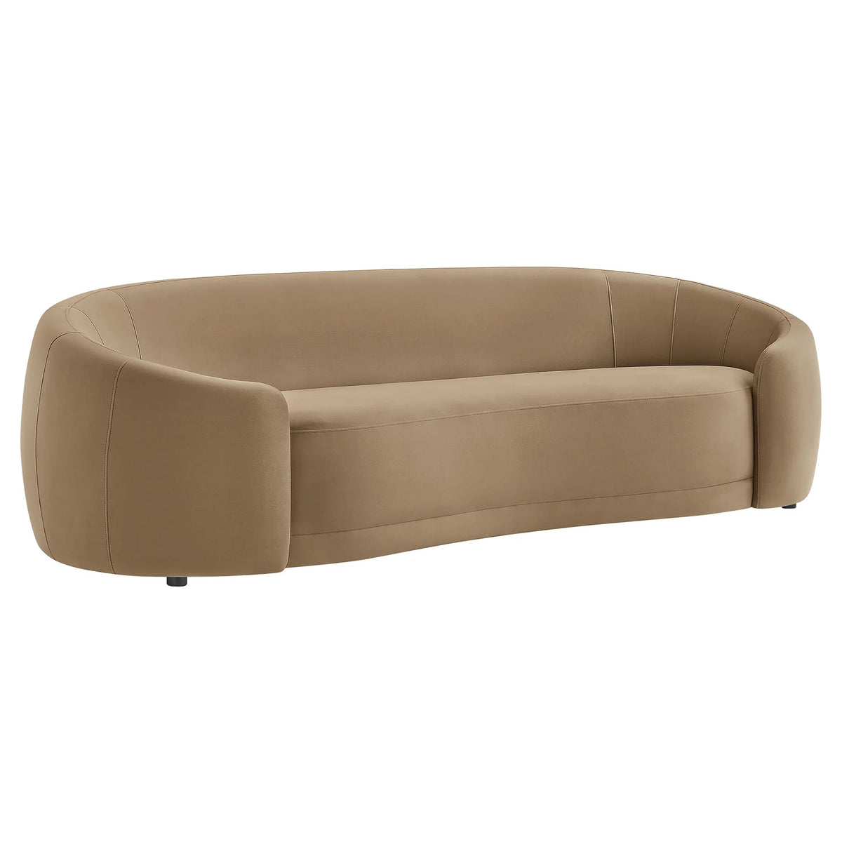 Stay Until Morning Sofa in Oat, angle