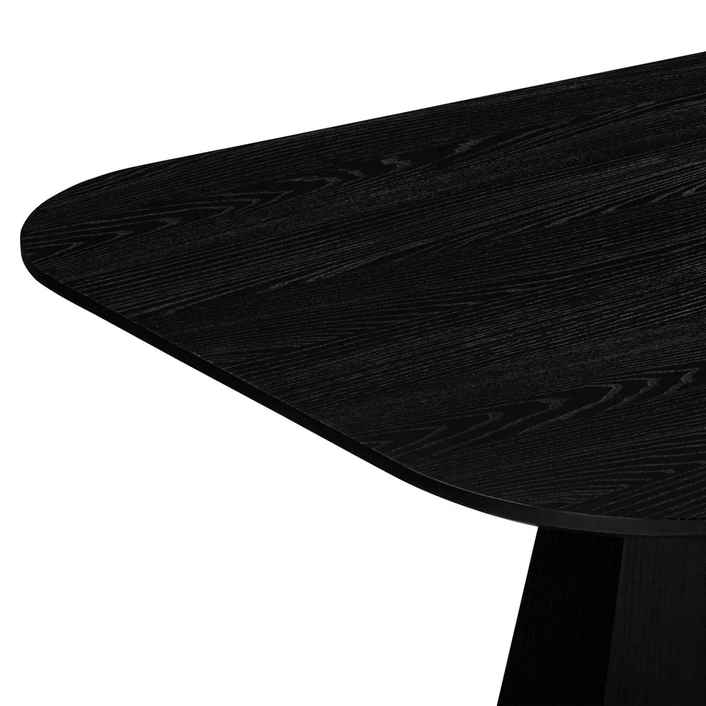 The Long Conversation Table in Midnight edge detail