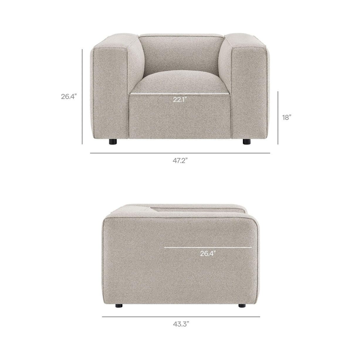 Room For One More Chair in overcast, dimensions