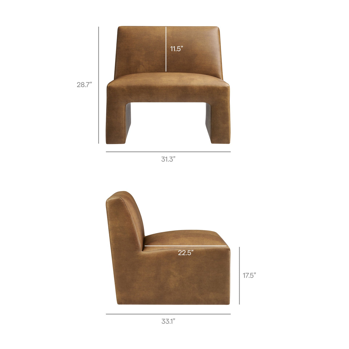 Time Well Spent Vegan Leather Chair
