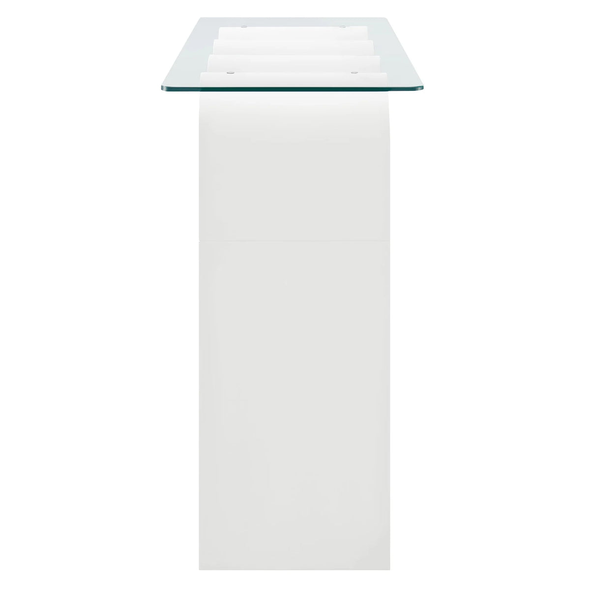 Ripple Effect Console Table in Cloud, side