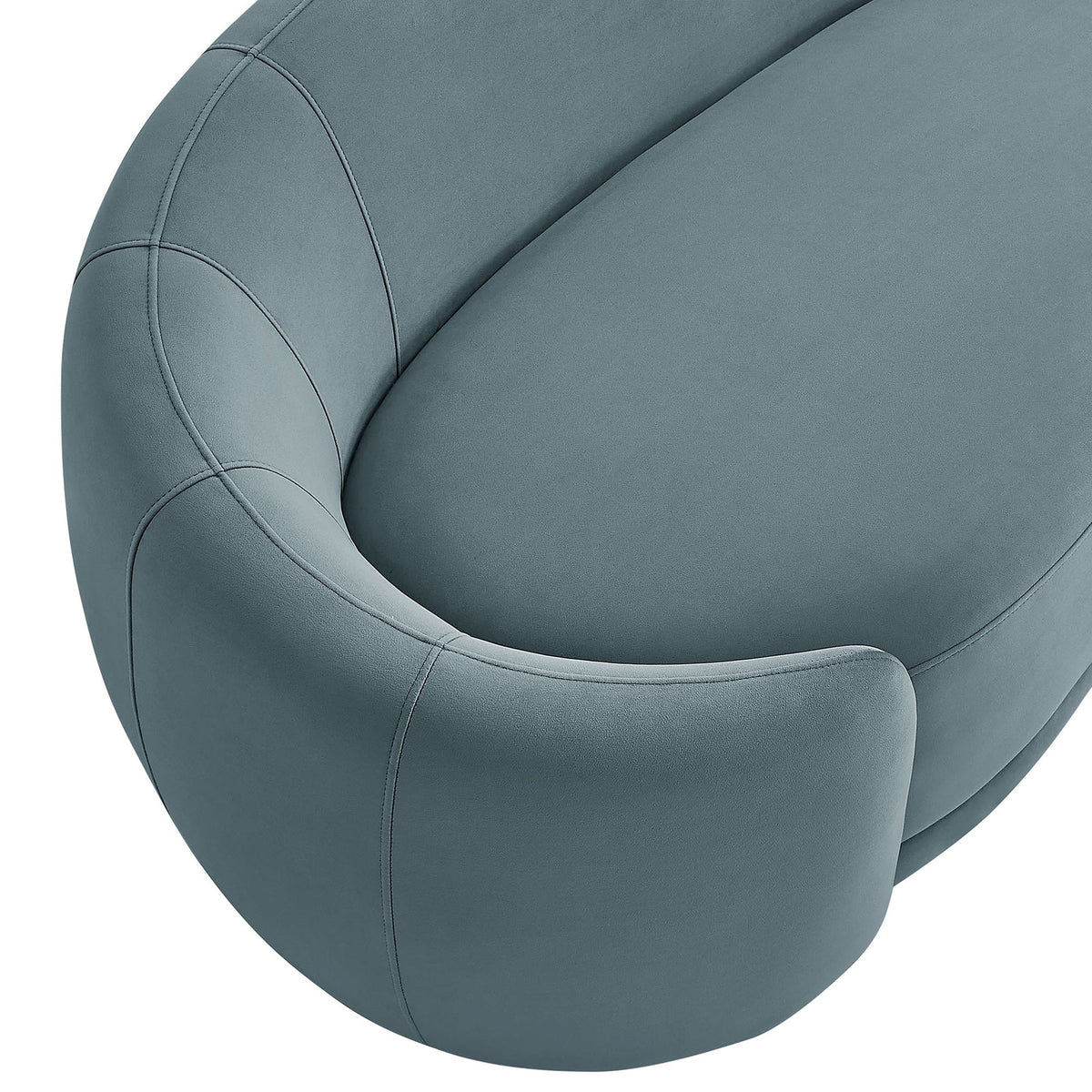Stay Until Morning Sofa in Blue Hour, upholstery detail